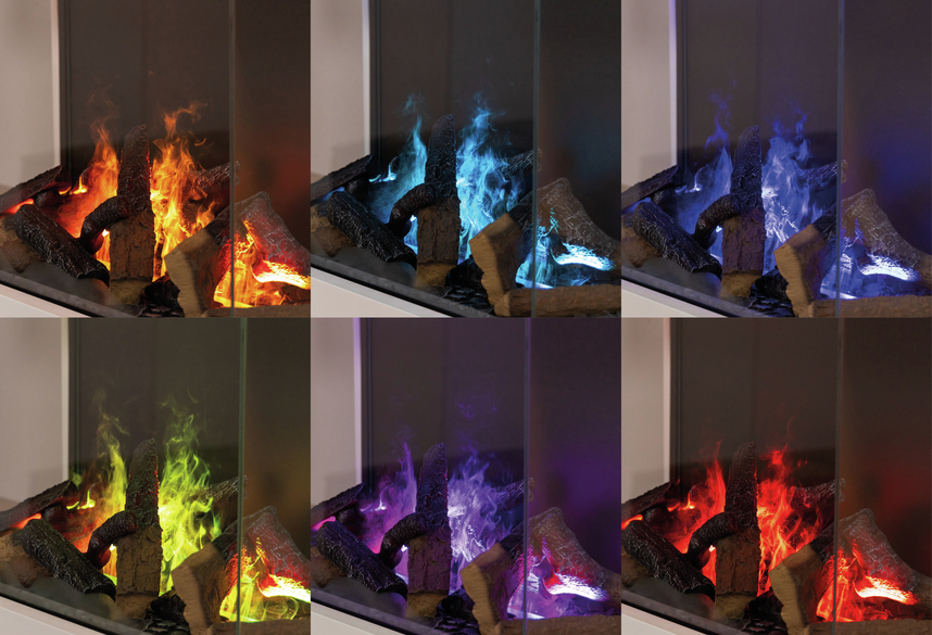 Dimplex 3 Step Multi Optimyst Built-In Electric Fire - Black | 3-STEP-RGB-EU