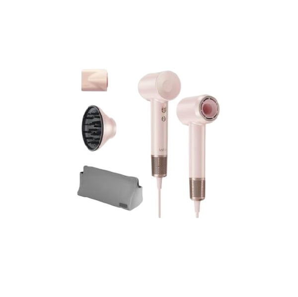 Laifen Swift Premium High Speed Hairdryer with Attachments & Carry Case - Pink & Gold | 320460