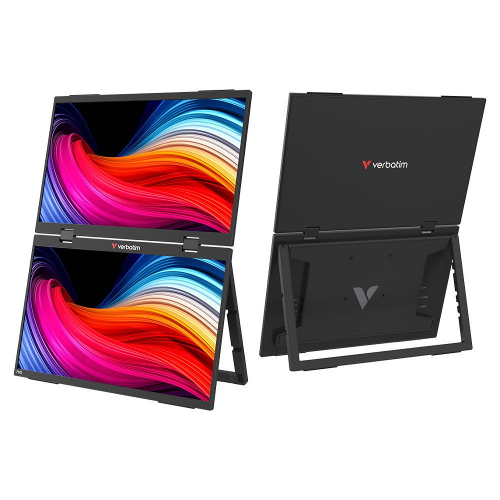 Verbatim 15.6" Full HD Dual Portable Monitor - Black | 32403 from Verbatim - DID Electrical