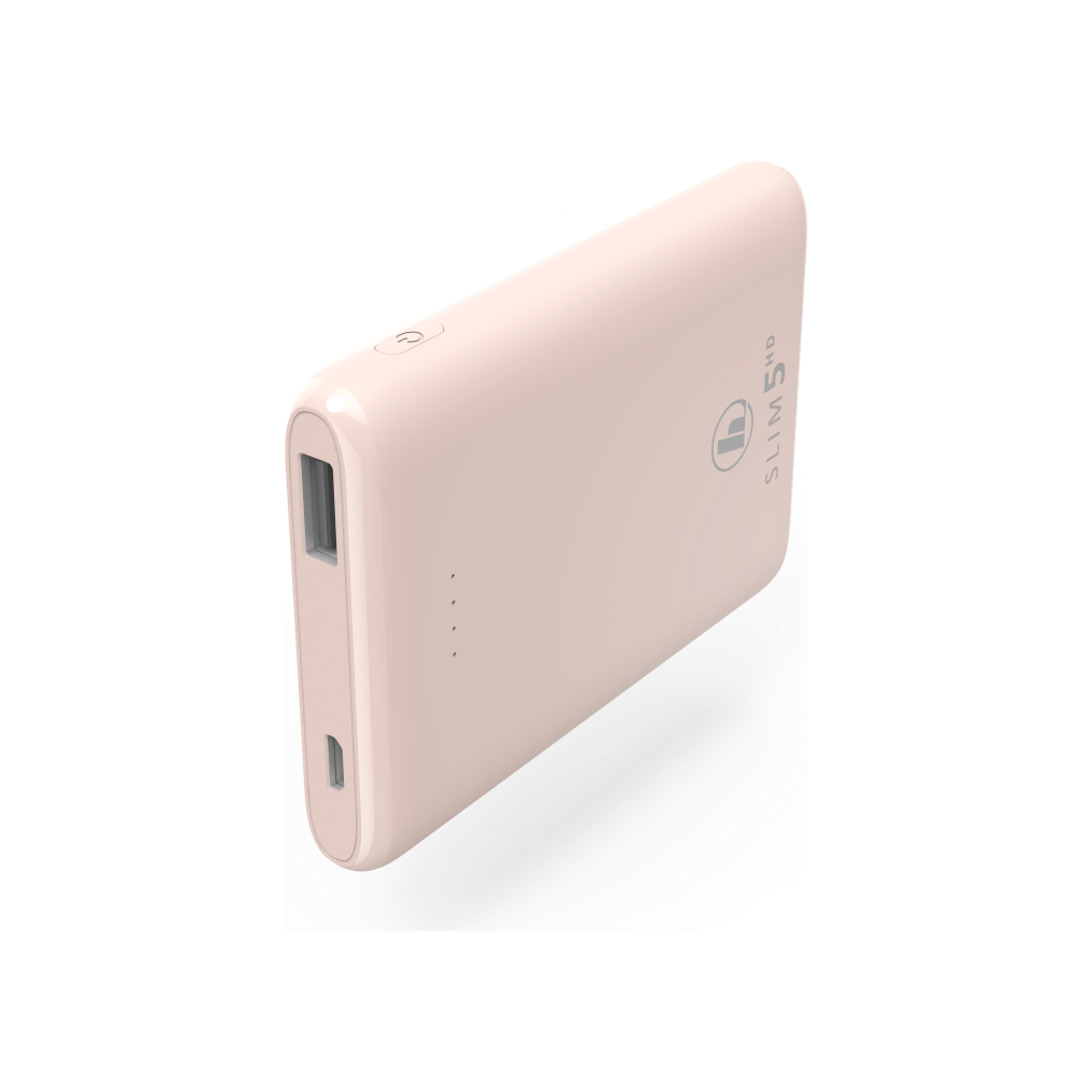 Hama Slim 5HD 5000mAh Power Bank - Pink | 342851 from Hama - DID Electrical