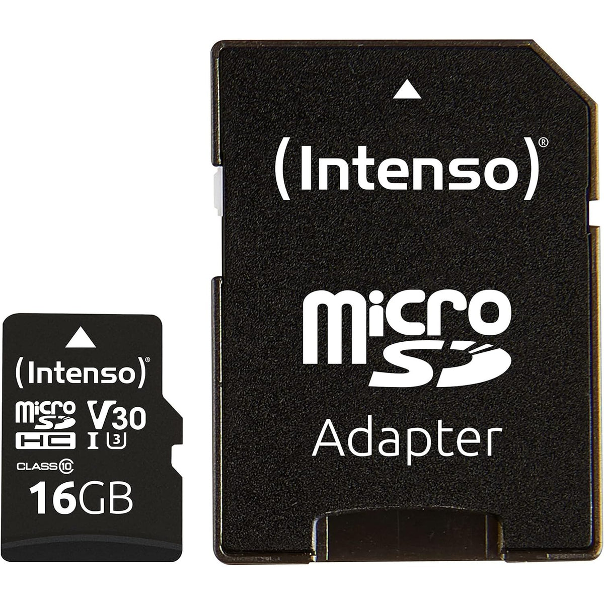 Intenso MicroSD UHS-I Class 10 16GB Memory Card - Black | 3433470 from Intenso - DID Electrical