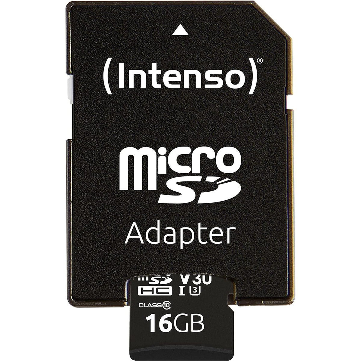 Intenso MicroSD UHS-I Class 10 16GB Memory Card - Black | 3433470 from Intenso - DID Electrical