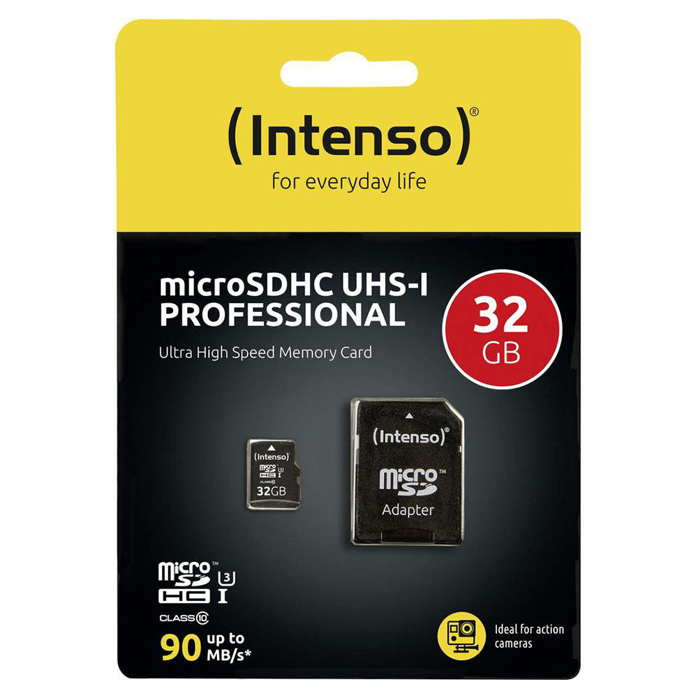 Intenso 32GB MicroSDHC UHS-I Class 10 Memory Card - Black | 3433480 from Nextbase - DID Electrical