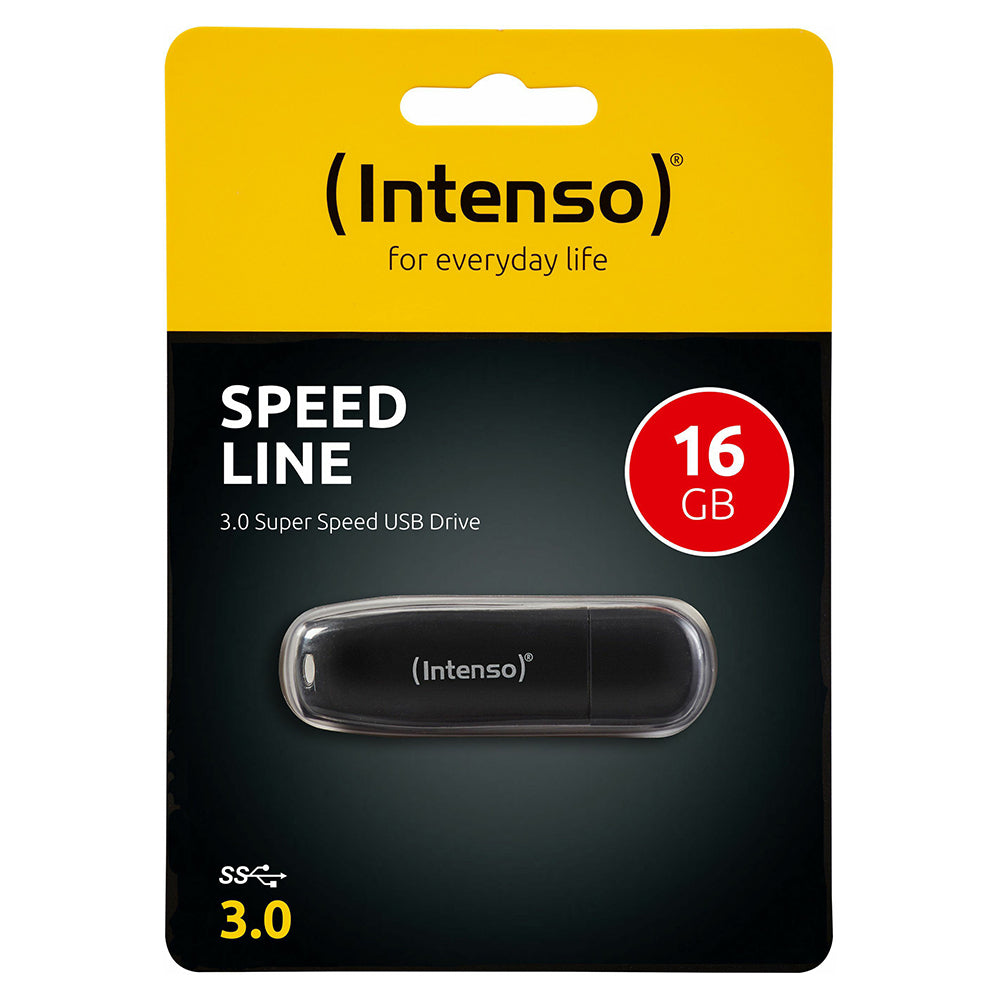 Intenso Speed Line 16GB USB 3.0 Drive - Black | 3533470 from Intenso - DID Electrical