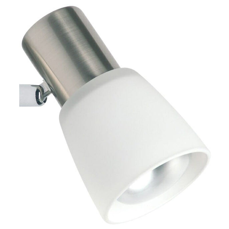 Brilliant 1 Light 40W Luca Wall Spotlight - Chrome &amp; White | 35810/77 from Brilliant - DID Electrical