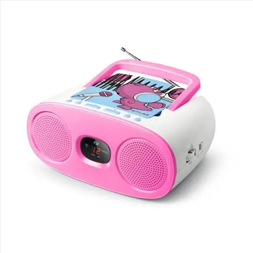 Muse Portable FM/MW Analog Radio CD Player - Pink | M-20KDG from Muse - DID Electrical