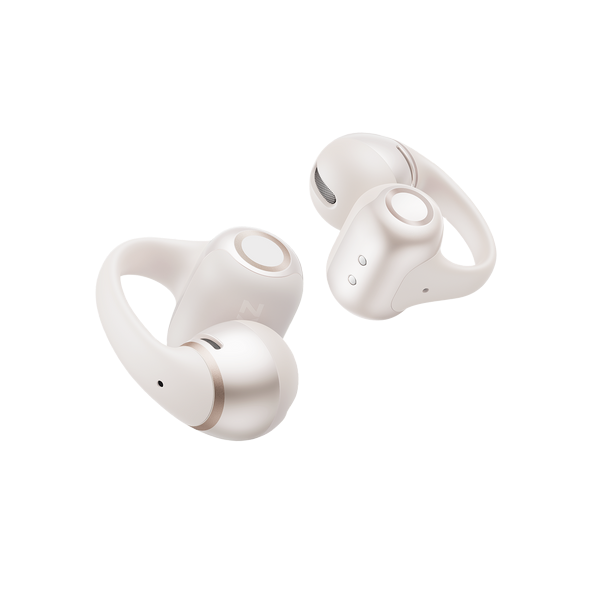 Shokz OpenDots 2 Open-Ear True Wireless Earbuds - Pearl White | 38-E320-WT