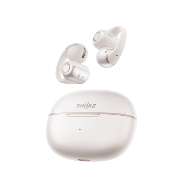 Shokz OpenDots 2 Open-Ear True Wireless Earbuds - Pearl White | 38-E320-WT