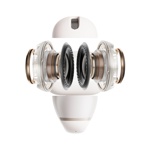 Shokz OpenDots 2 Open-Ear True Wireless Earbuds - Pearl White | 38-E320-WT
