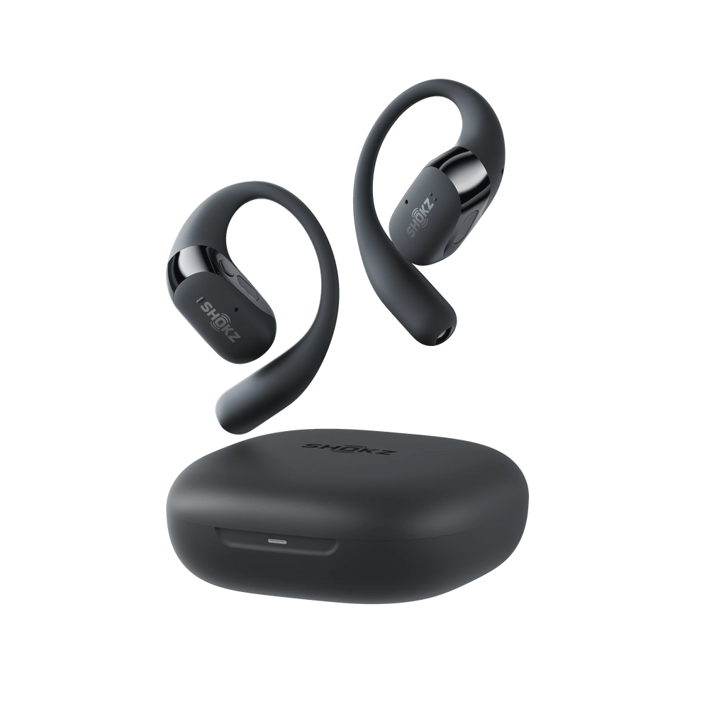 Shokz OpenFit 2 Open-Ear Wireless Bluetooth Earbuds - Black | 38-T920-ST-BK from Shokz - DID Electrical
