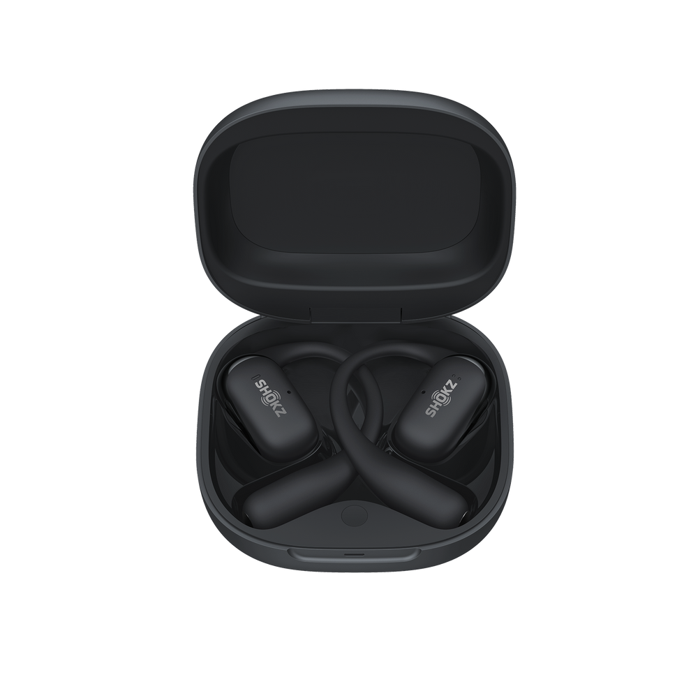 Shokz OpenFit 2 Open-Ear Wireless Bluetooth Earbuds - Black | 38-T920-ST-BK from Shokz - DID Electrical