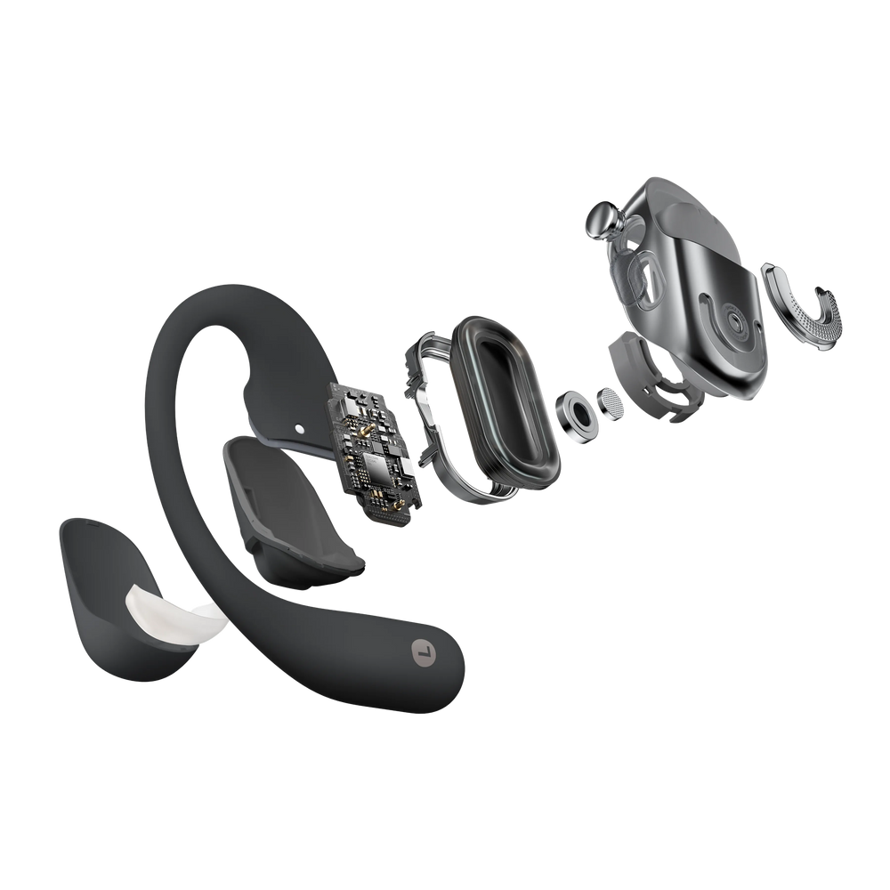 Shokz OpenFit 2 Open-Ear Wireless Bluetooth Earbuds - Black | 38-T920-ST-BK from Shokz - DID Electrical