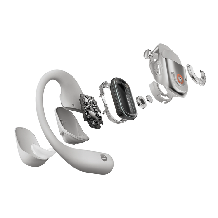 Shokz OpenFit 2+ Open-Ear Wireless Earbuds - Grey | 38-T921-ST-GY from Shokz - DID Electrical