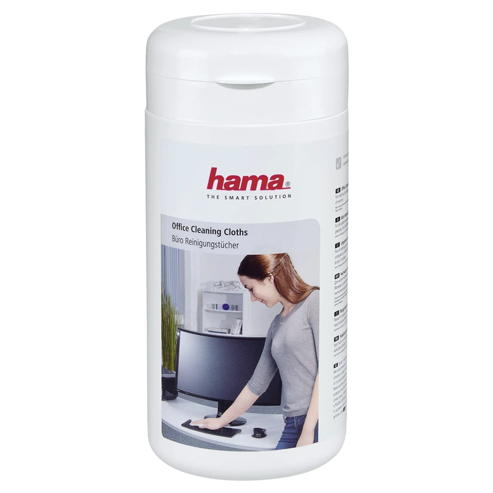 Hama 100 Piece Office Cleaning Cloths with Tub - White | 385550 from Hama - DID Electrical