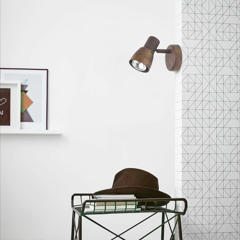 Brilliant 1 Light 40W Lava Wall Spotlight - Old Copper | 39510/56 from Brilliant - DID Electrical