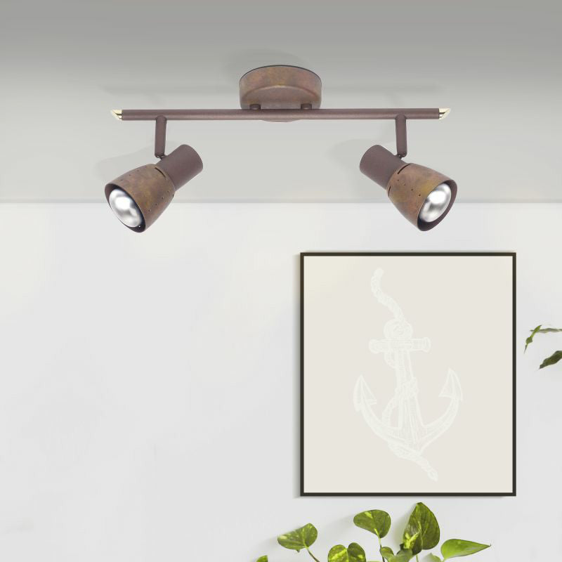 Brilliant 2 Light 80W Lava Spotlight - Old Copper | 39513/56 from Brilliant - DID Electrical