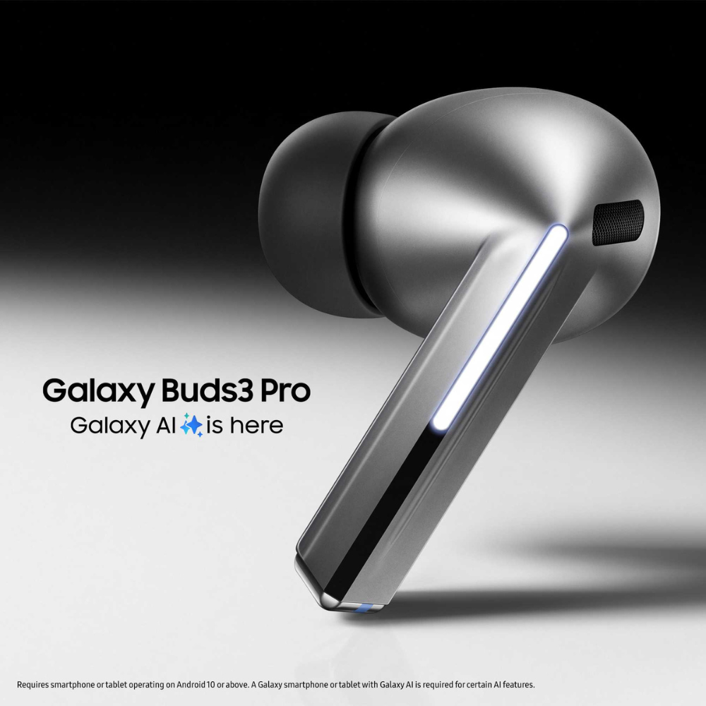 Samsung Galaxy Buds3 Pro In-Ear Wireless Earbuds - Silver | SM-R630NZAAEUA from Samsung - DID Electrical