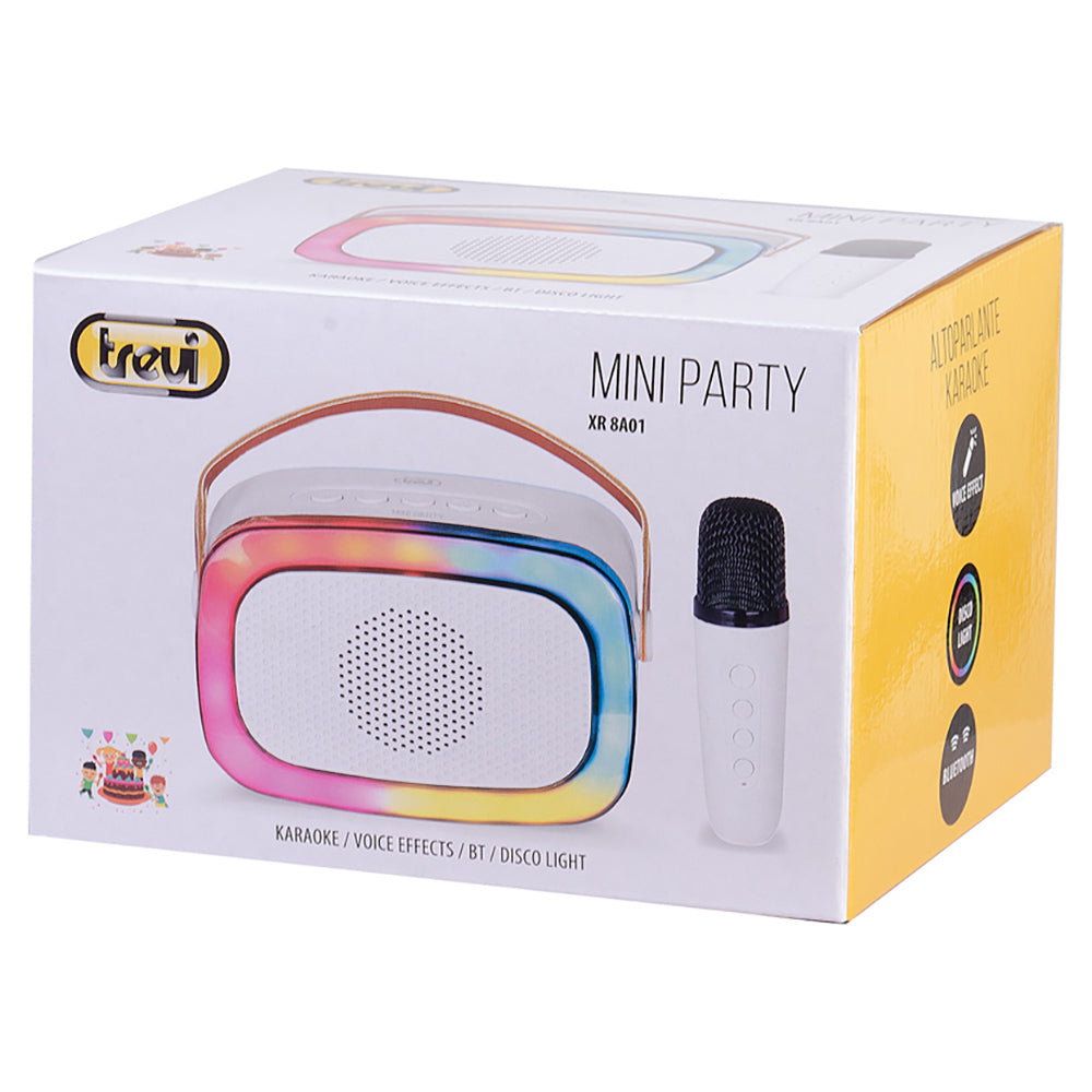 Trevi 10W Mini Portable Karaoke Speaker with Microphone - White | 40349 from Trevi - DID Electrical