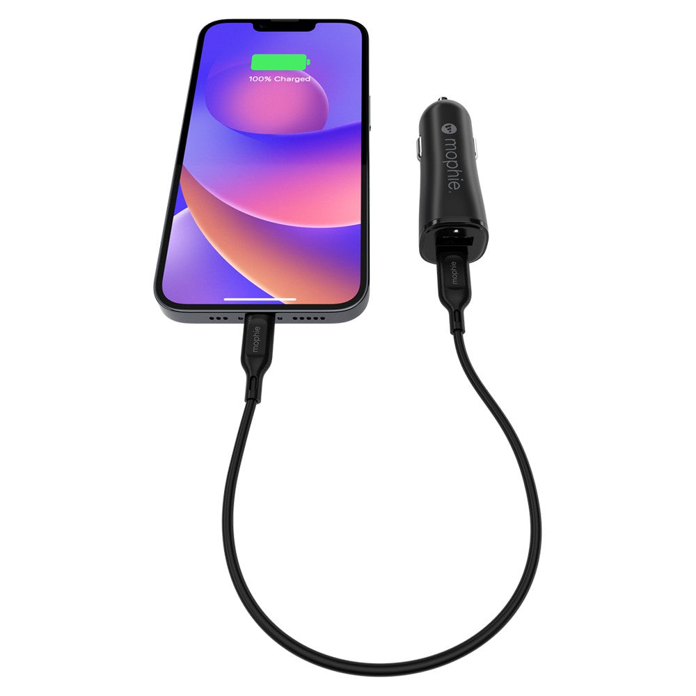 Zagg Mophie 12W USB Car Charger - Black | 409911858 from Zagg - DID Electrical