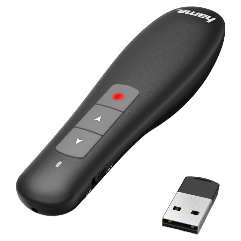 Hama X-Pointer Wireless Laser Presenter - Black | 411440 from Hama - DID Electrical