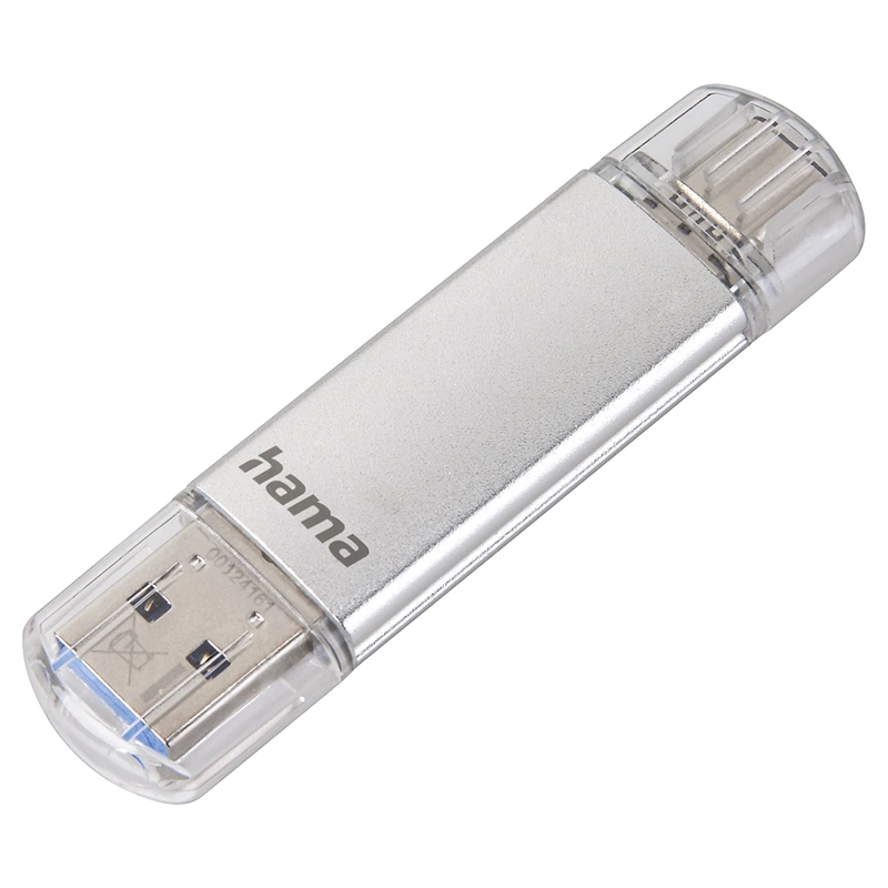 Hama C-Laeta USB-C 128GB USB Stick - Silver | 414878 from Hama - DID Electrical