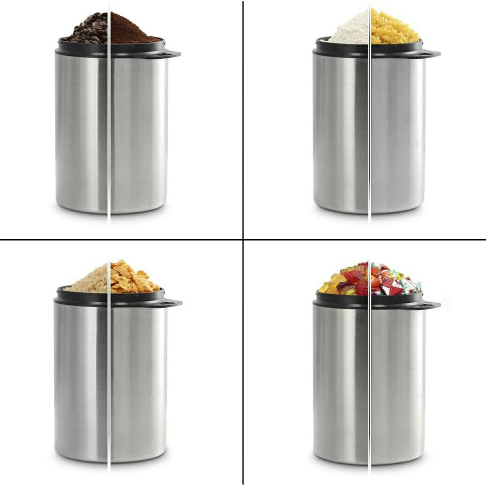 Xavax 1KG Stainless Steel Coffee Bean Tin With Scoop - Silver | 422651 from Xavax - DID Electrical