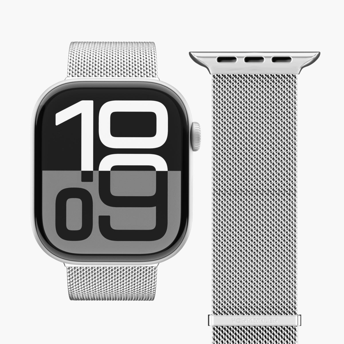 Vonmählen Watch Strap 49 / 46 / 45 / 44 / 42mm Milanese Loop 2 - Silver | AWS00124 from Vonmählen - DID Electrical