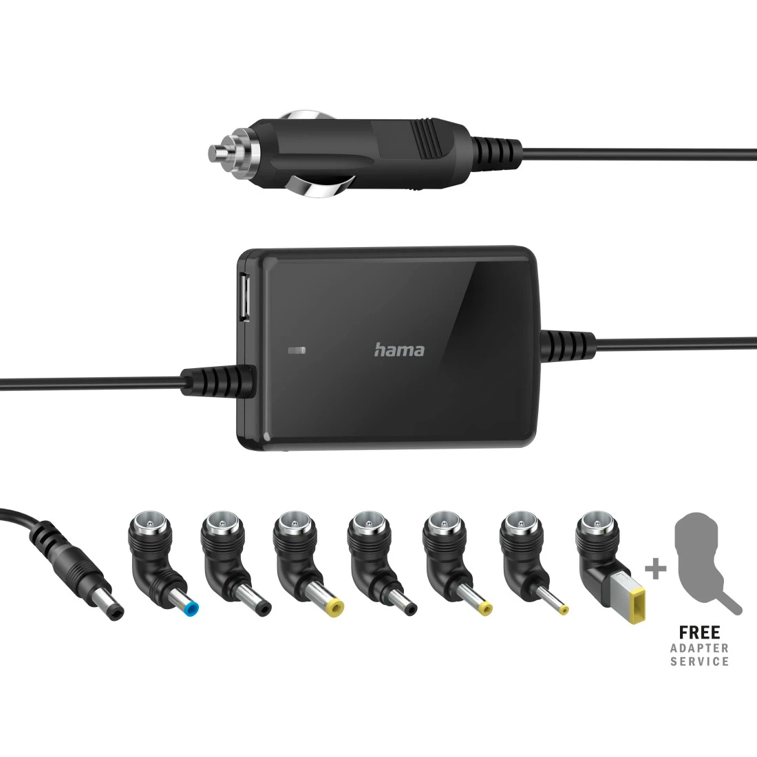 Hama Slim &amp; Light Universal Car Notebook Power Supply Adapter - Black | 426642 from Hama - DID Electrical