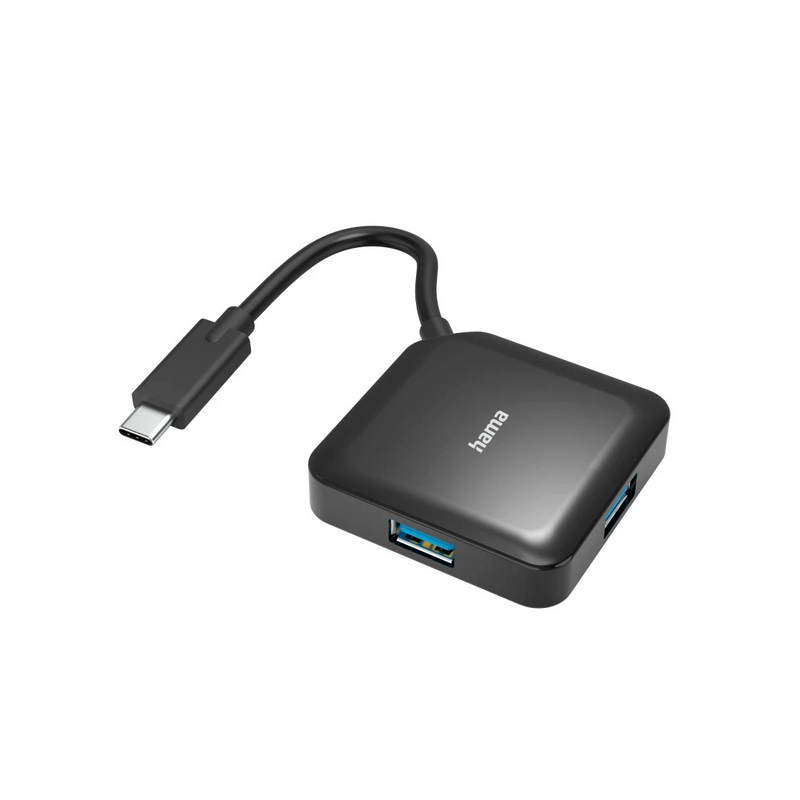 Hama USB 3.2 Gen 1 4 Ports USB-C Hub - Black | 436849 from Hama - DID Electrical