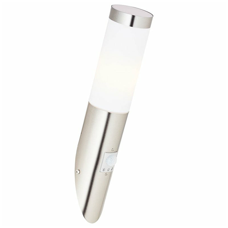 Brilliant 1 Light 20W Chorus Wall Torch with Motion Detector - Stainless Steel | 43697/82 from Brilliant - DID Electrical
