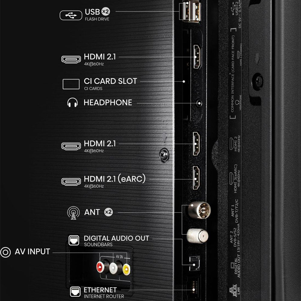 Hisense E7Q 43'' 4K Smart TV - Black | 43E71Q from Hisense - DID Electrical