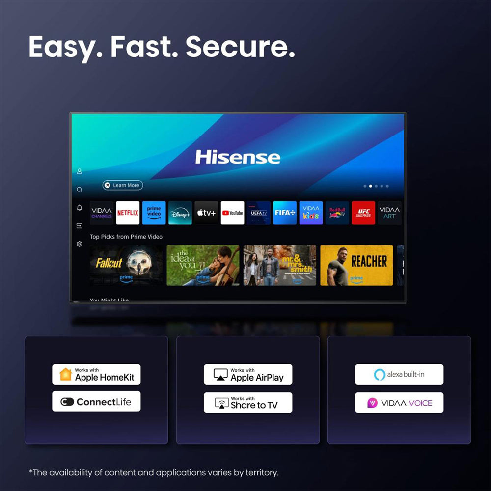 Hisense E7Q 43'' 4K Smart TV - Black | 43E71Q from Hisense - DID Electrical