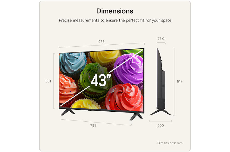 LG LB65 43" Full HD Smart TV - Black | 43LB65006LA.AEI