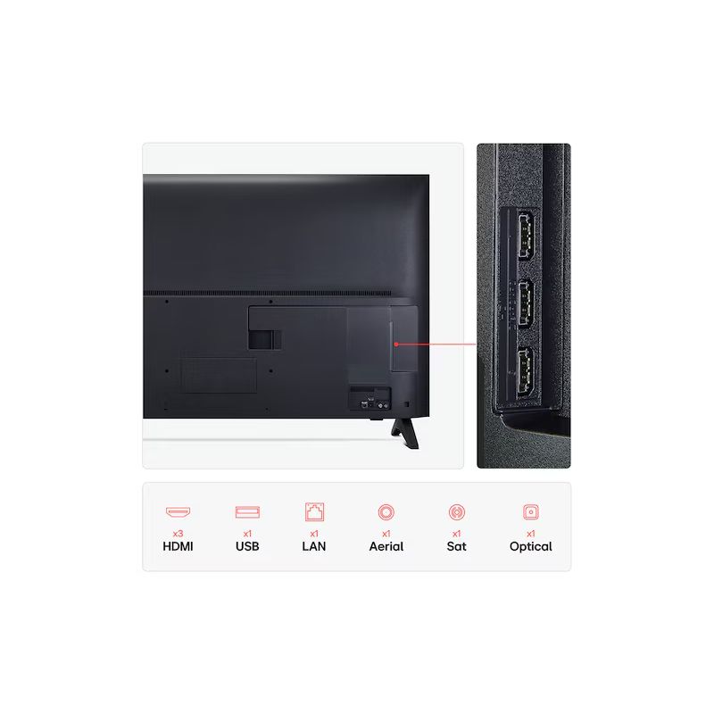 LG QNED70 43" 4K Smart TV - Black | 43QNED70A6A.AEK from LG - DID Electrical