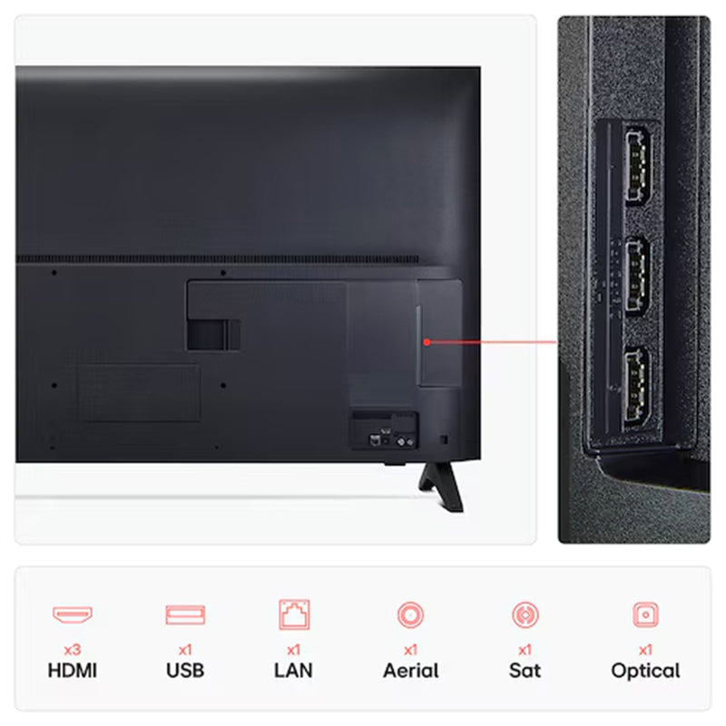 LG QNED70 43" 4K Smart TV - Black | 43QNED70A6A.AEK from LG - DID Electrical