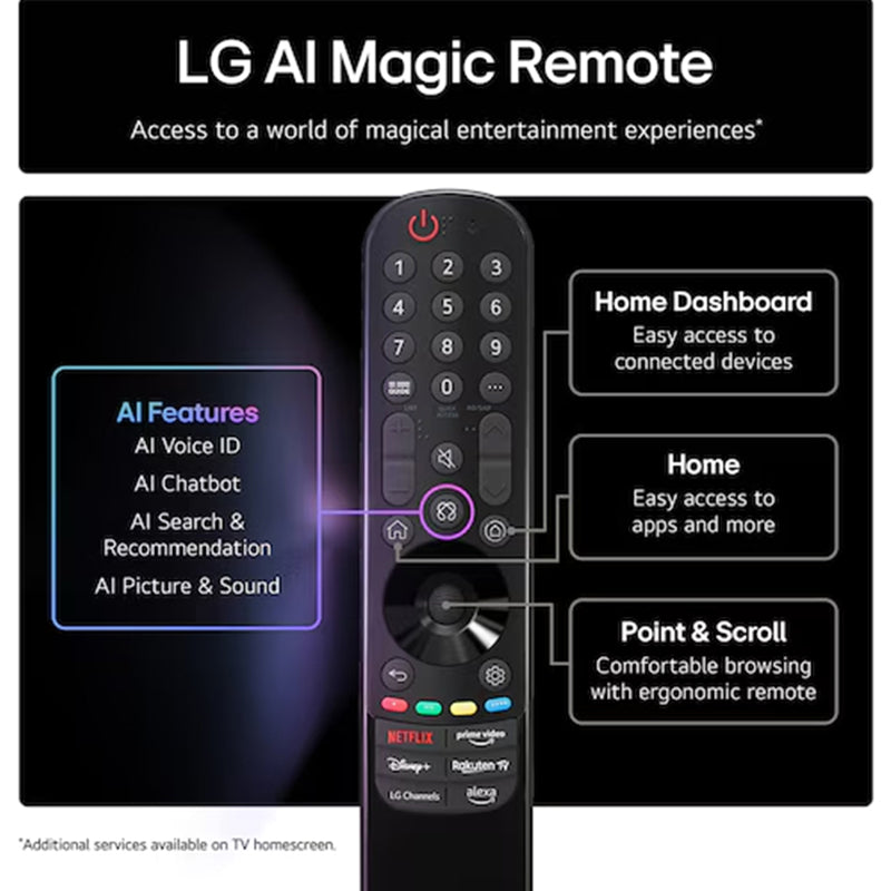 LG QNED70 43" 4K Smart TV - Black | 43QNED70A6A.AEK from LG - DID Electrical