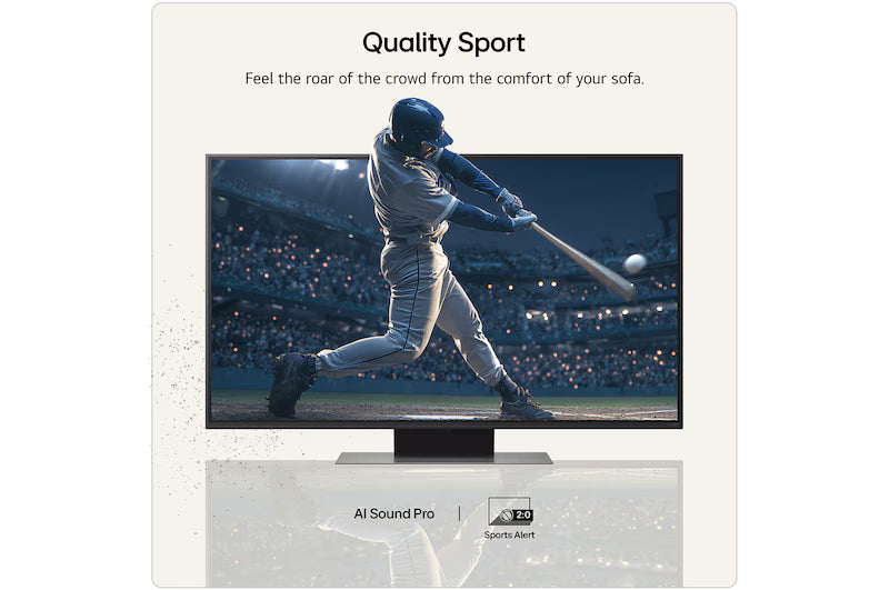LG QNED86 43" 4K Smart TV - Black | 43QNED86B6B.AEI