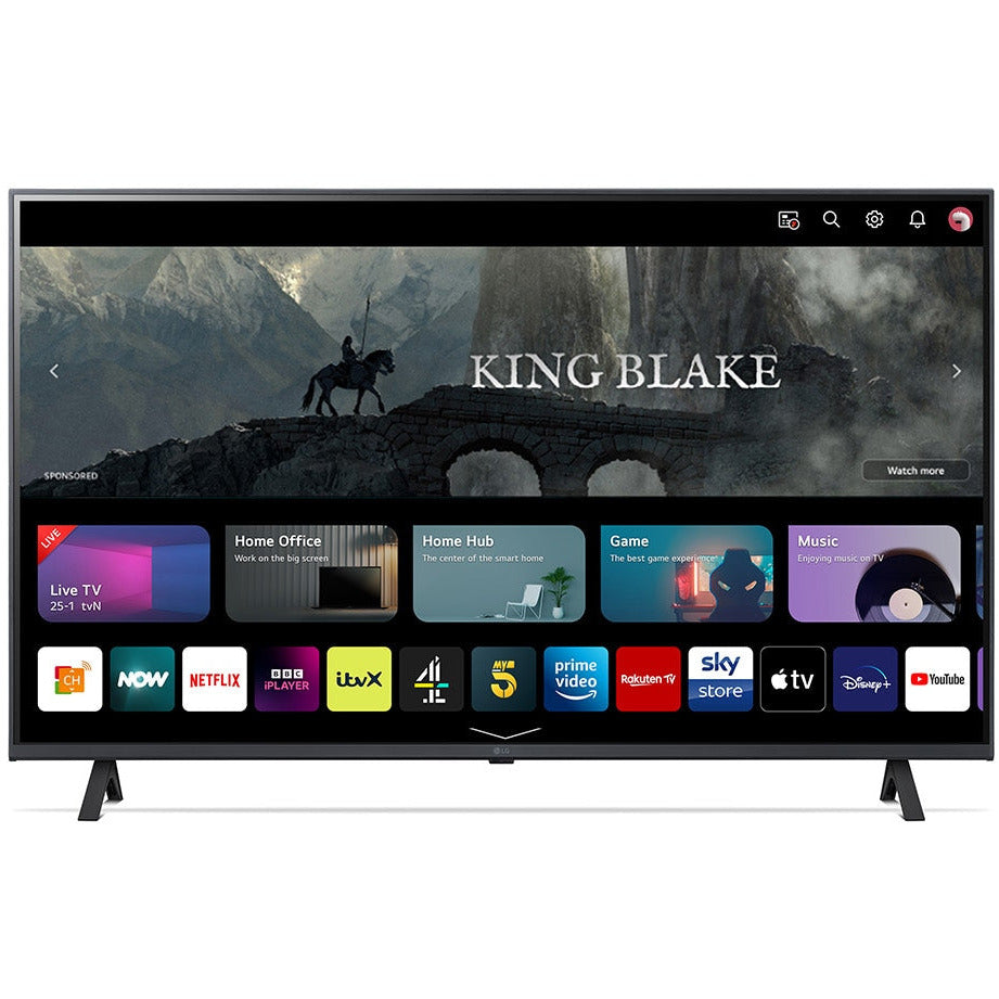 LG UR78 43&quot; 4K UHD LED Smart TV - Black | 43UR78006LK.AEK from LG - DID Electrical