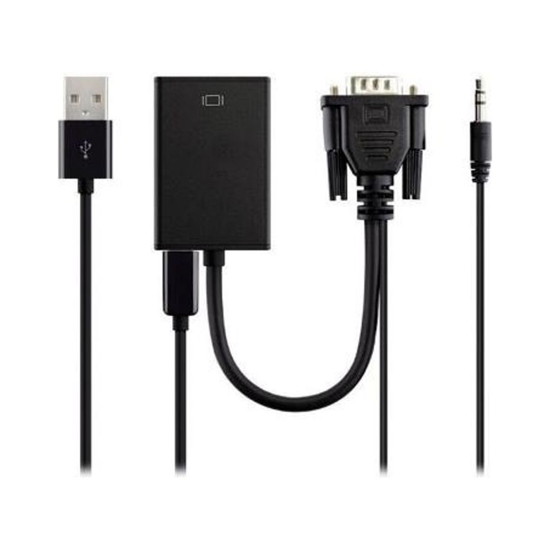 Gbc Konelco VGA-USB/HDMI Converter - Black | 443642 from Gbc - DID Electrical