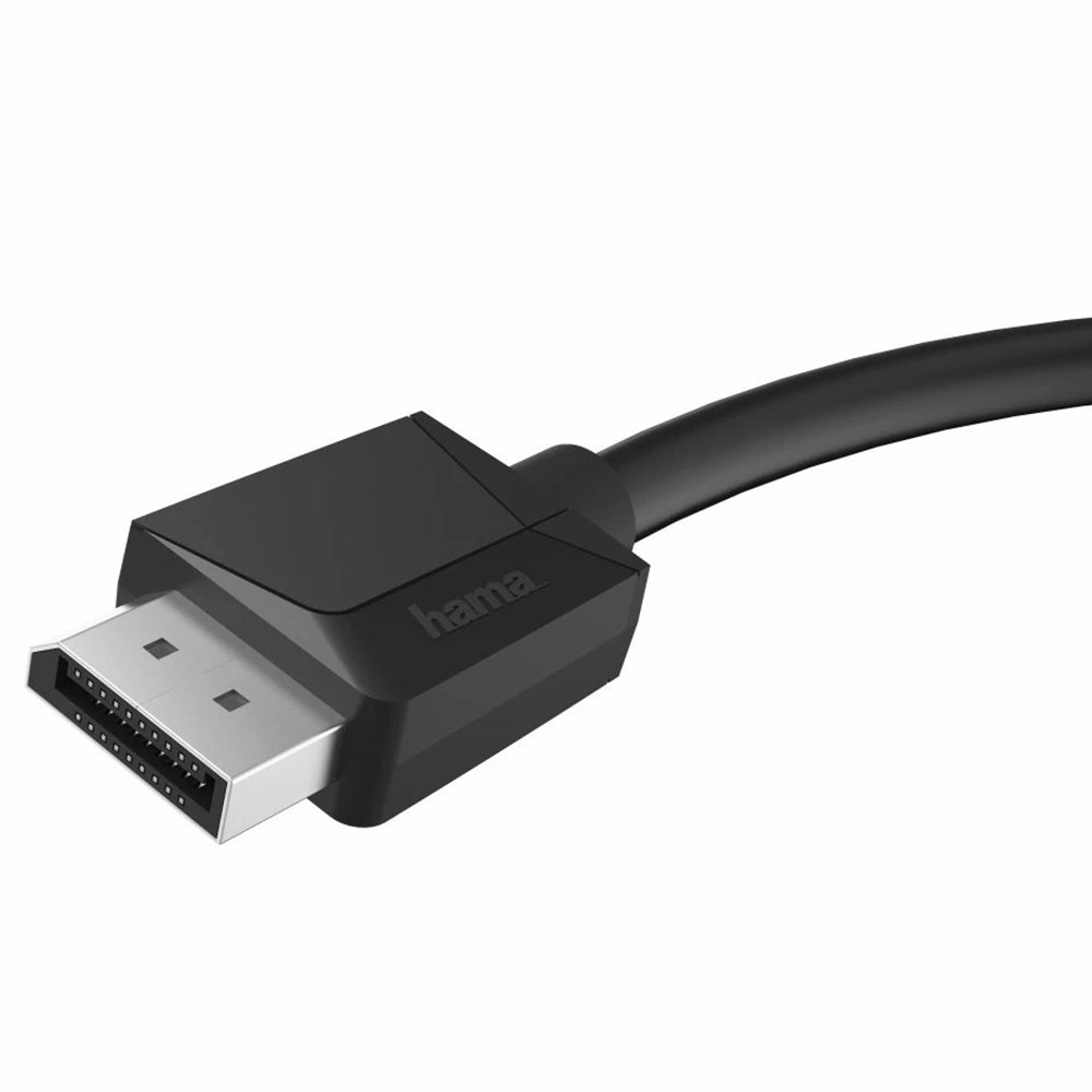 Hama 1.5M DP 1.2 4K Ultra-HD Display Port Cable - Black | 444684 from Hama - DID Electrical