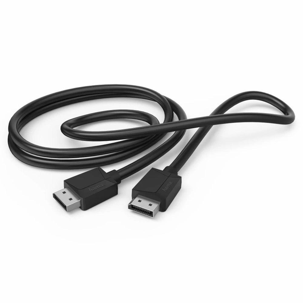 Hama 1.5M DP 1.2 4K Ultra-HD Display Port Cable - Black | 444684 from Hama - DID Electrical
