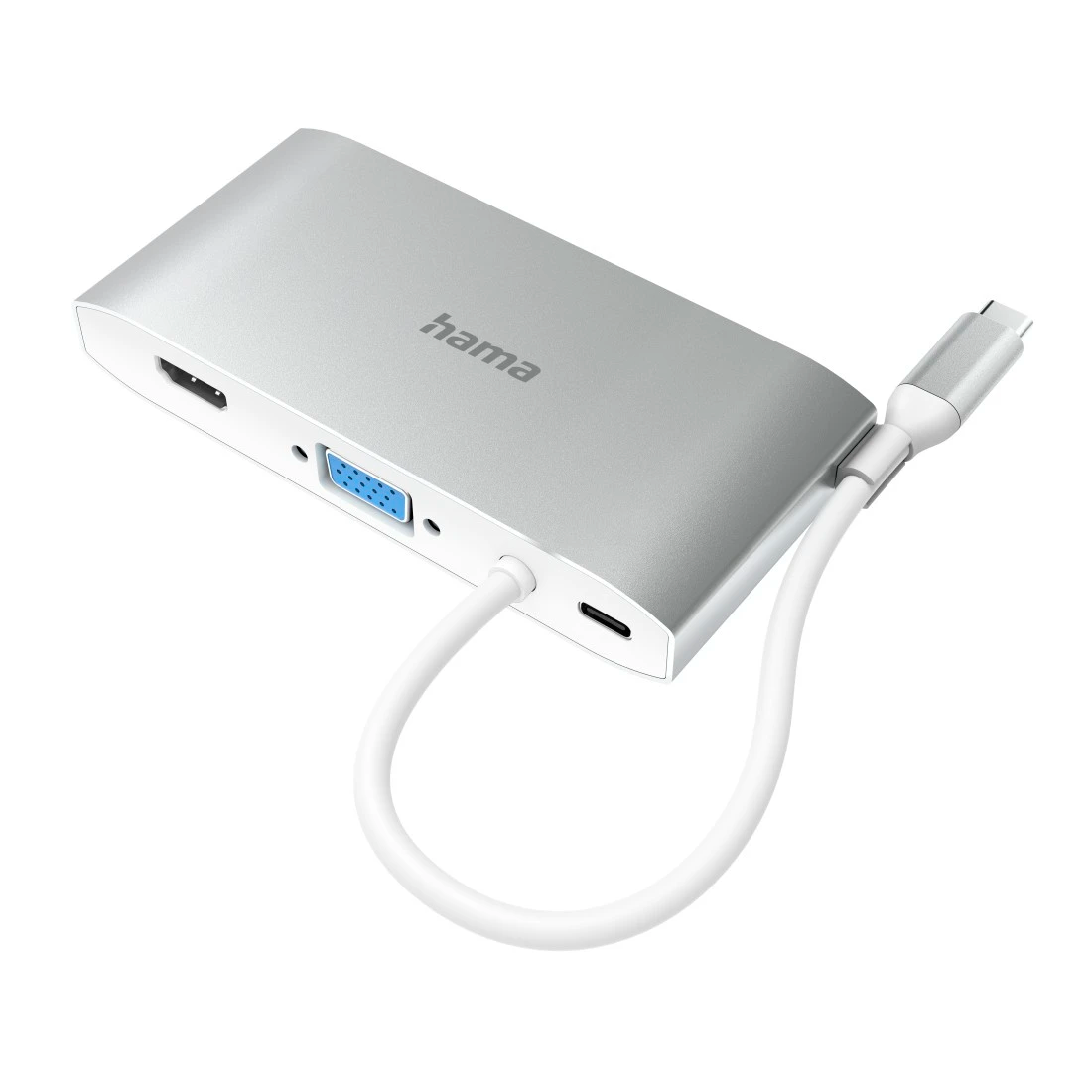 Hama USB-C Multiport Hub - Silver &amp; White | 451507 from Hama - DID Electrical
