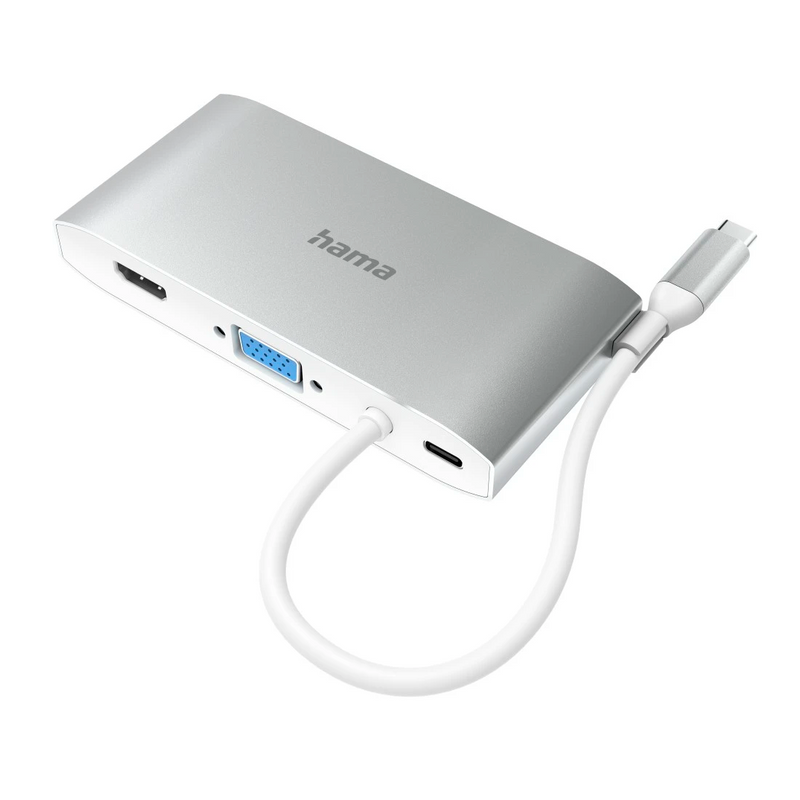 Hama USB-C Multiport Hub - Silver & White | 451507 from Hama - DID Electrical