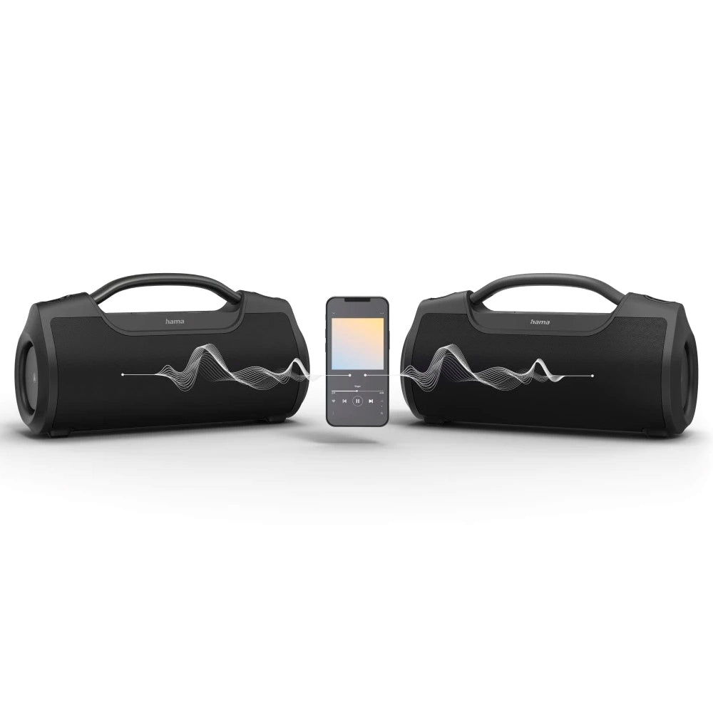 Hama SoundBarrel 60W Bluetooth Loudspeaker - Black | 455215 from Hama - DID Electrical