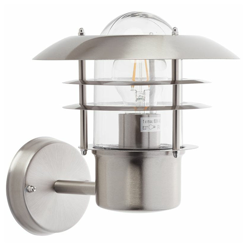 Brilliant 1 Light 60W Terrence Outdoor Vertical Wall Light - Stainless Steel | 45781/82 from Brilliant - DID Electrical