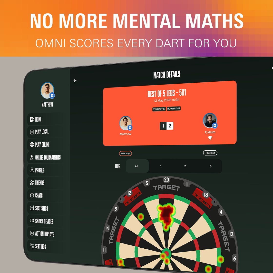 Target Darts Omni Dartboard Auto Scoring System - Black | 460011