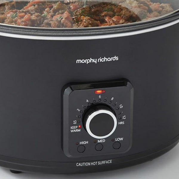 Morphy Richards 6.5L Easy Time Slow Cooker - Black | 461021 from Morphy Richards - DID Electrical
