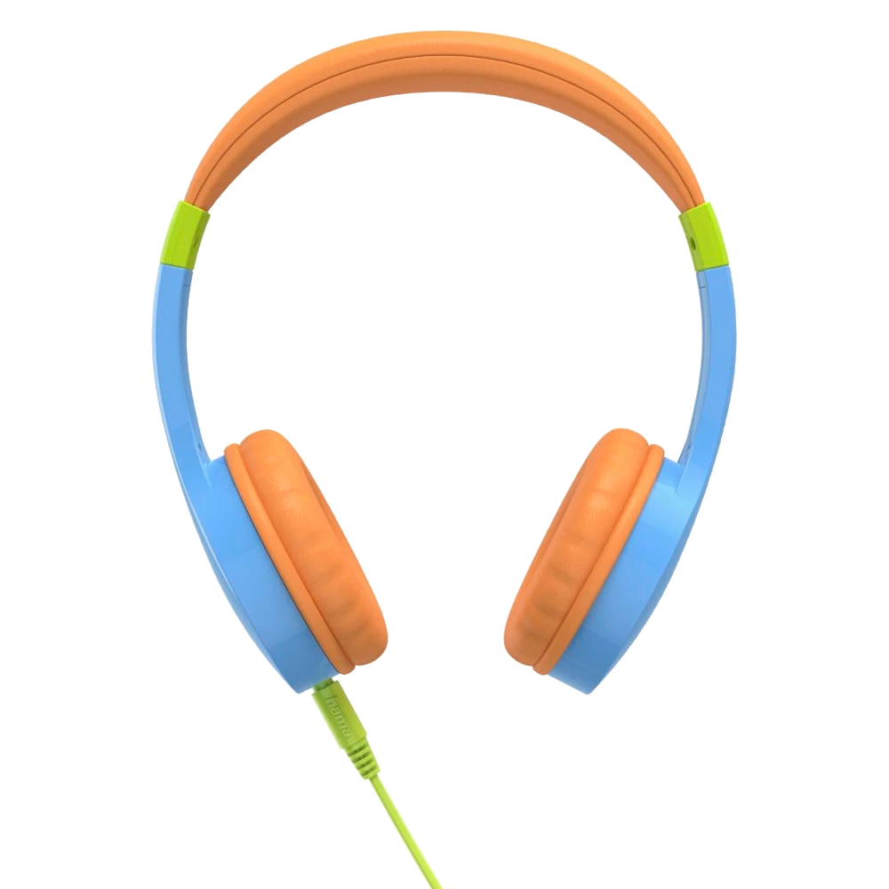 Hama Kids Guard Over-Ear Children&#39;s Wired Headphone - Blue &amp; Orange | 468314 from Hama - DID Electrical