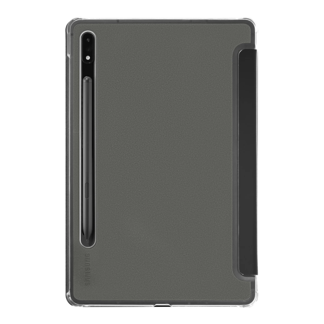 Hama Fold Clear 12.4&quot; Tablet Case for Samsung Galaxy Tab (S7 FE / S7+ / S8+) - Black | 472243 from Hama - DID Electrical