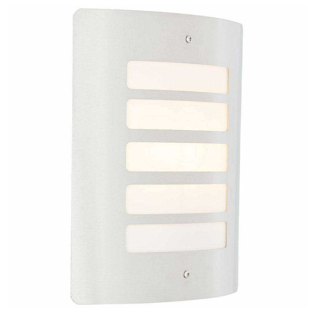 Brilliant 1 Light 60W Todd Outdoor Wall Light - Stainless Steel | 47682/82 from DID Electrical - guaranteed Irish, guaranteed quality service. (6977602650300)